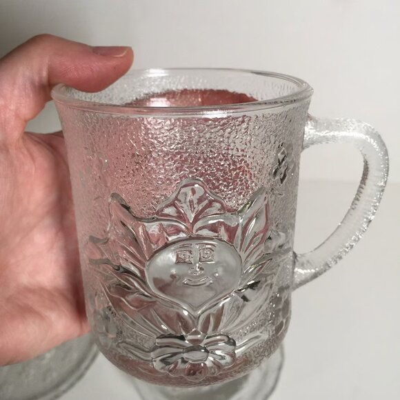 Vintage 80s 3pc Cabbage Patch Doll Glass Dishes plate bowl mug 1984 - Picture 6 of 6